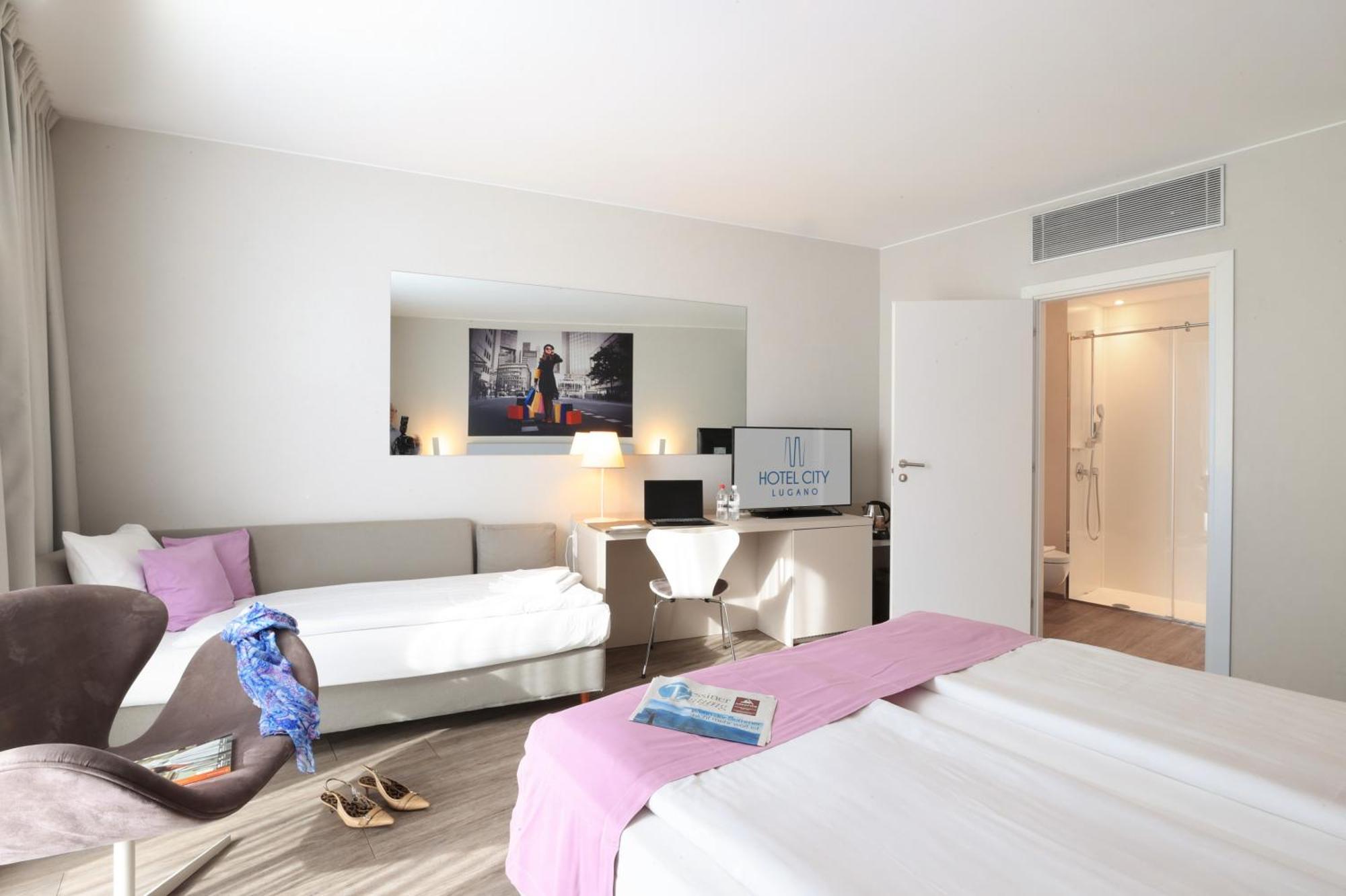 Hotel City Lugano Esterno foto